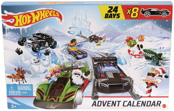 MATTEL HOT WHEELS Adventní kalendář s dráhou s autíčky a doplňky