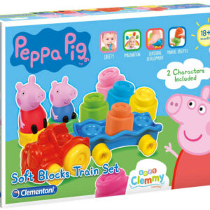 CLEMENTONI CLEMMY Baby vláček herní set s kostkami Peppa Pig