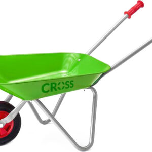 CROSS Dětské kolečko plechové (kolečka) zelené kovové na písek
