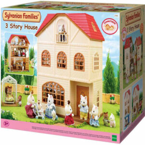 Dům třípatrový doplněk k herním sadám Sylvanian Families v krabici