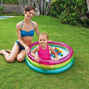 INTEX Baby bazén kulatý 86x25cm set se soft míčky 6