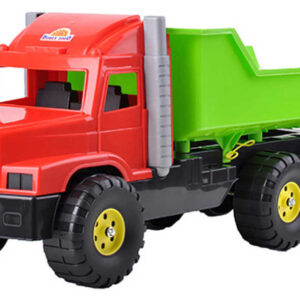 Auto nákladní 77cm červeno-zelené sklápěčka na písek plast