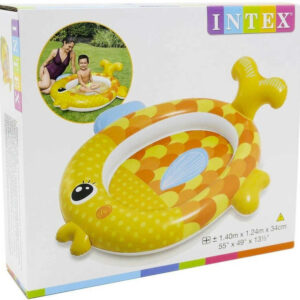 INTEX Baby bazének nafukovací zlatá rybka 140x124cm brouzdaliště 57111