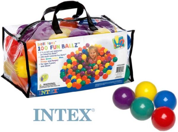 INTEX Míčky 8 cm set 100ks do hracích koutů nebo bazénů sada 49602