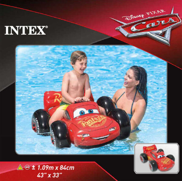 INTEX Auto nafukovací s držadlem Cars (Auta) dětské plavidlo do vody 57516