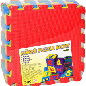 Měkké bloky 30x30cm dětské pěnové soft puzzle set 10ks koberec na zem