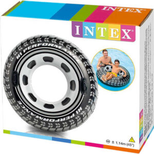 INTEX Kruh dětský nafukovací 114cm pneumatika plavací kolo s úchyty do vody 56268
