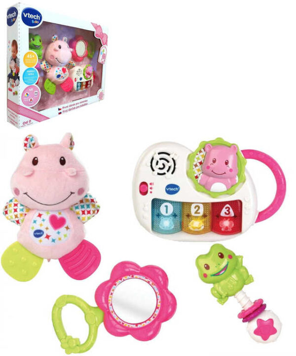 Vtech Baby První dárek pro miminko set 4 hračky holčičí na baterie Světlo Zvuk