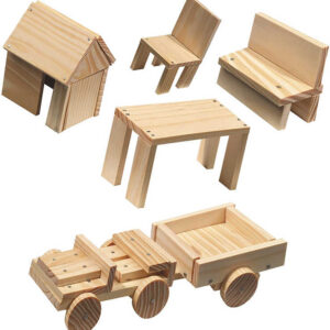SES CREATIVE DŘEVO Výroba dřevěných hraček kreativní set v krabici