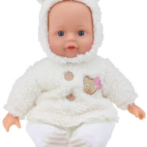 Panenka miminko v oblečku s kapucí zvířátko 33cm různé druhy