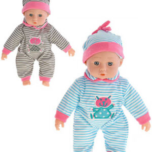 Baby miminko panenka 26cm pruhovaný obleček měkké tělíčko 2 barvy