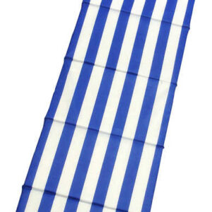 ACRA Lehátko plážové skládací modré 180x50cm pruhované čtyřdílné L01/1