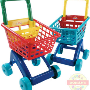 MAD Nákupní vozík na nákup košík plastový na kolečkách různé barvy