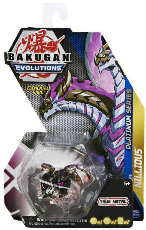 Bakugan True Metal Evolutions S4 set bojovník s doplňky různé druhy kov