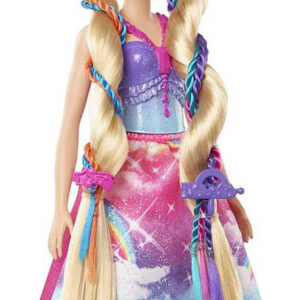 MATTEL BRB Panenka Barbie princezna s barevnými vlasy s nástrojem a doplňky
