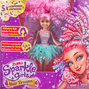 Sparkle Girlz panenka s kouzelnými vlasy 5 překvapení set s fashion doplňky 3 druhy