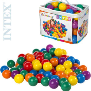 INTEX Míčky dětské hrací 8cm set 100ks do hracích koutů nebo bazénů sada 49600